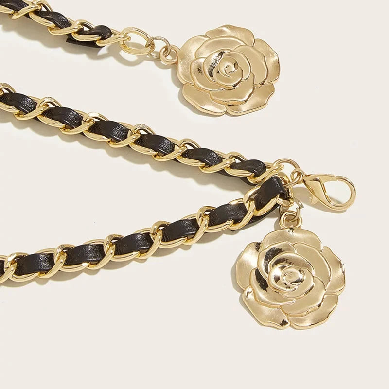 Flora Flower Pendant Waist Chain