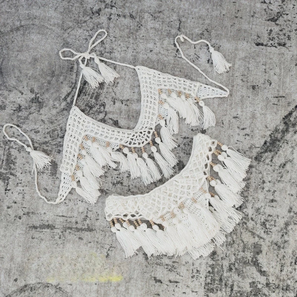 Talia Tassel High-Cut Bikini Two-piece