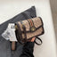 Fashion Classic Crossbody Bag Lightweight PU Flap Bag Adjustable Strap Geometric Print Logo Shoulder Bag For shopping Commuting