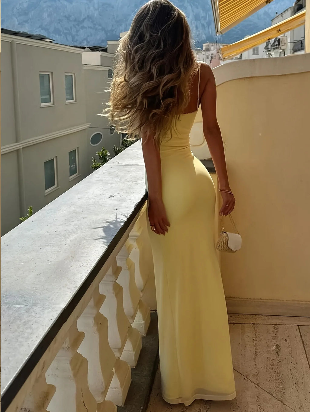 Isabella Soleil Yellow Maxi Dress