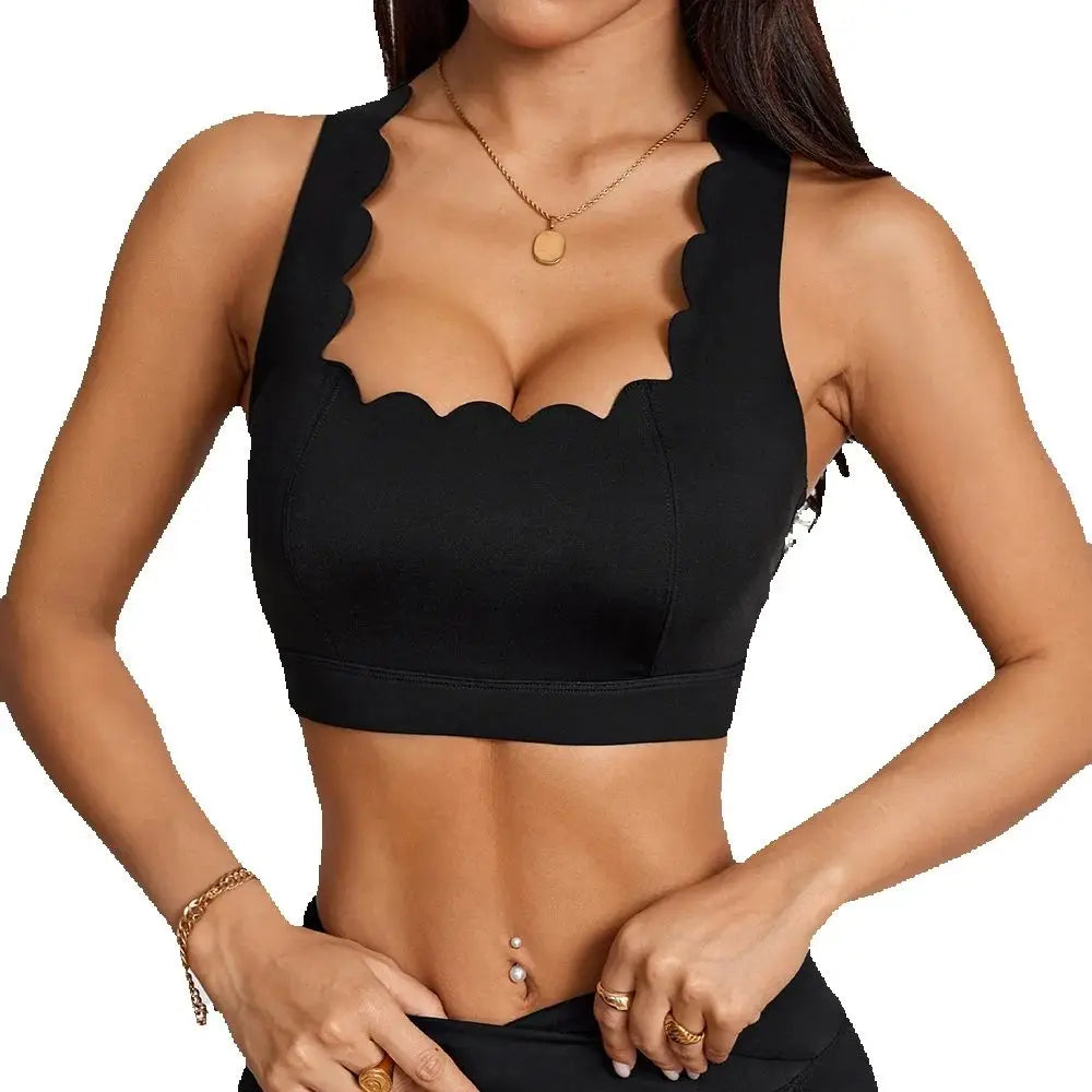 Livia Quick-Dry Cross-Back Sports Bra One-piece