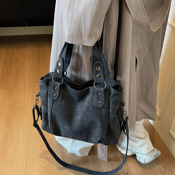 Greer Faux-Suede Commuter Tote