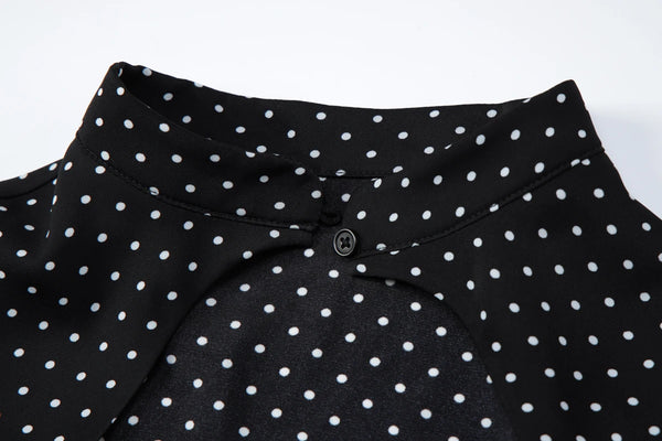 Dulzura Women'S Sexy Hollow Out Short Sleeve Lace Up Polka Dot T-Shirt Vintage Casual Y2K Top Party Club Street Summer Clothes