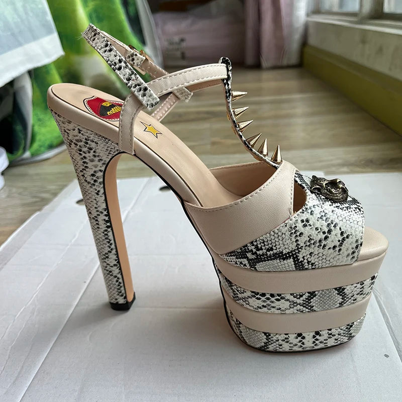 Amabel Transparent Rhinestone Stiletto Sandals