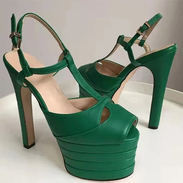 Amabel Transparent Rhinestone Stiletto Sandals