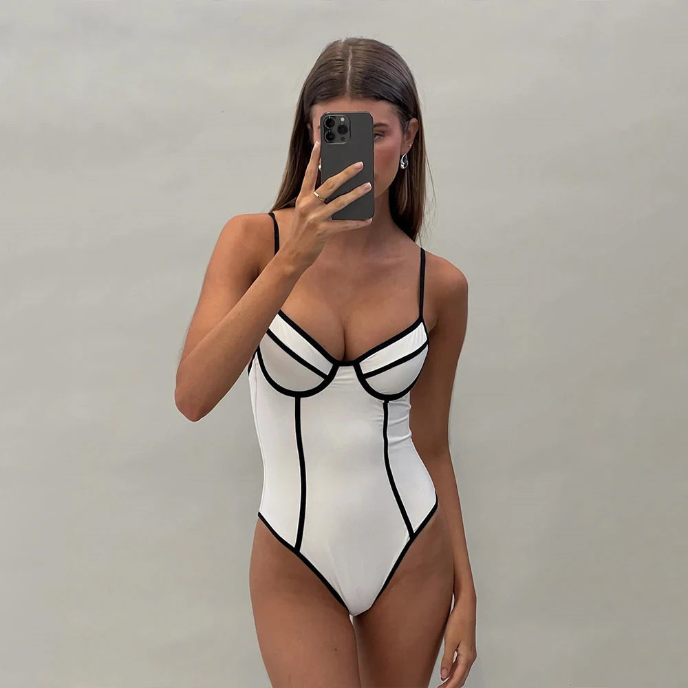 Elara Printed Bikini Skirt Three-piece