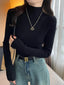 Clementina Slim Twist-Rib Knit Turtleneck Sweater One-piece