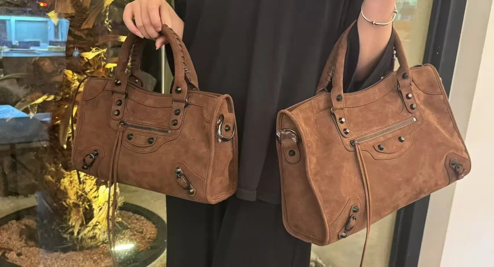 Colette Rivet Leather Moto Bag