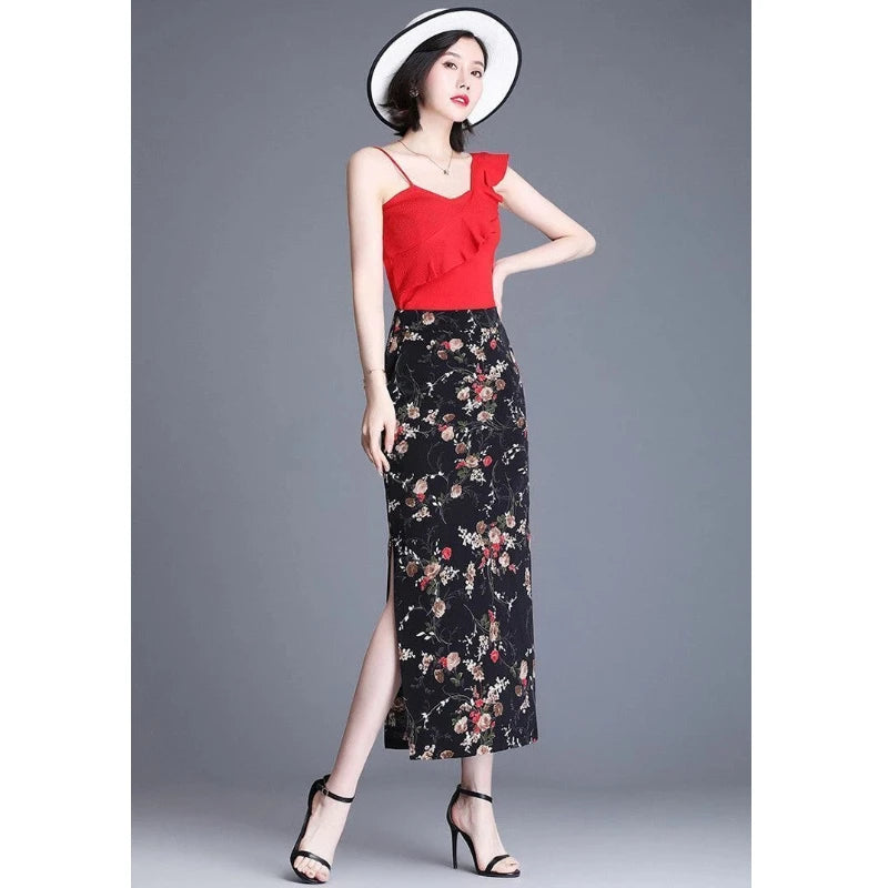 Hadley A-Line Floral Midi Skirt One-piece