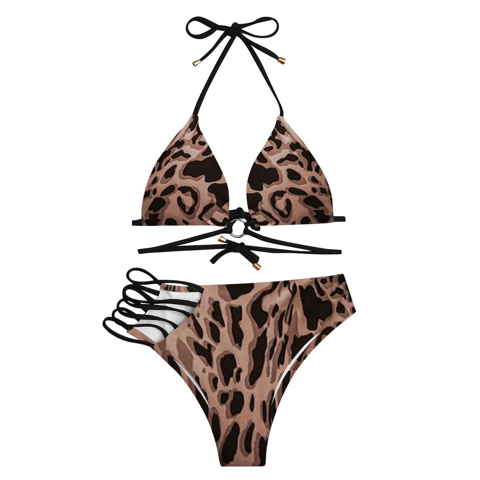 Savanna Animal-Print G-String Bikini Two-piece