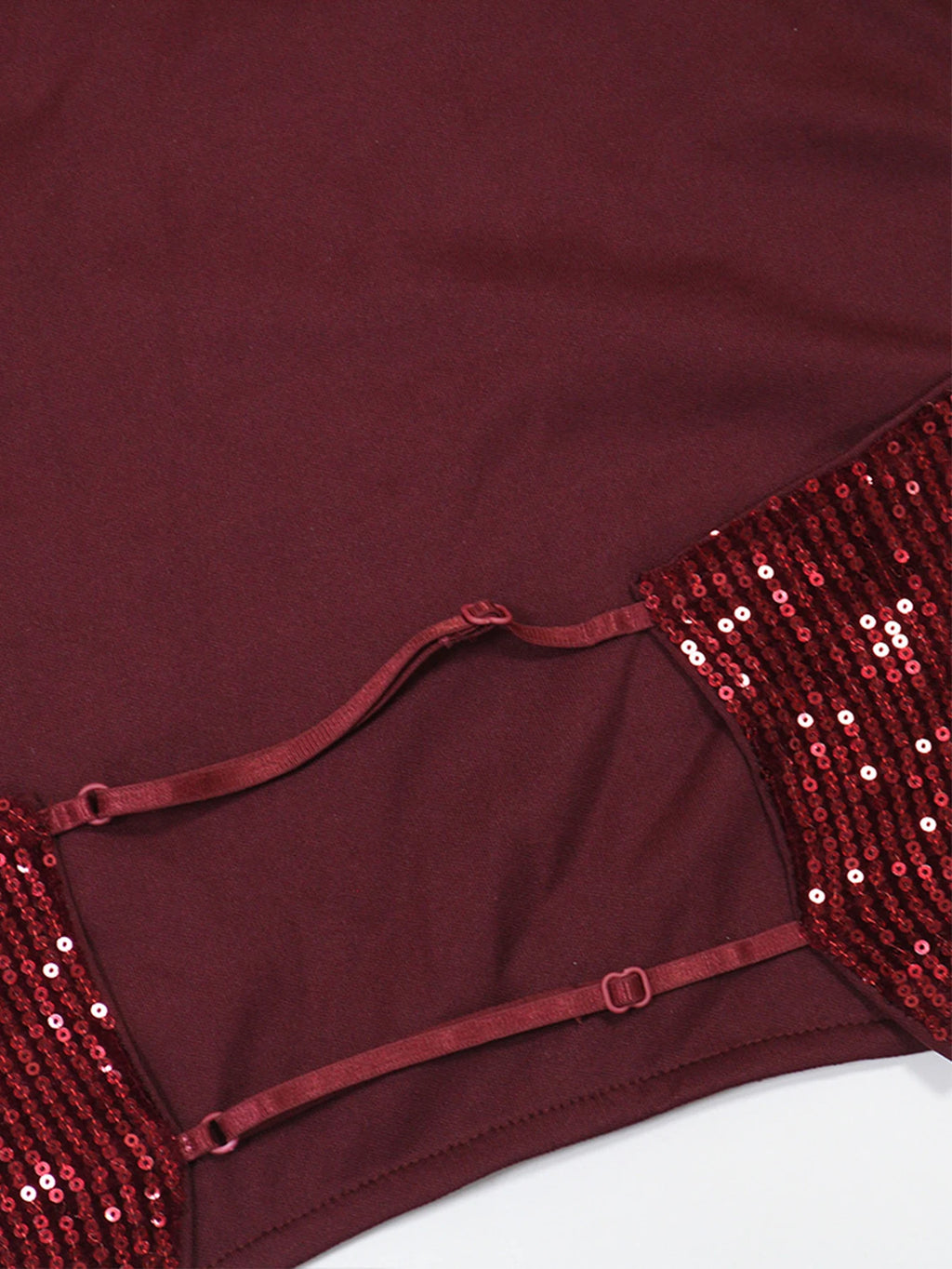 Zinnia Sequin Backless Bodycon Skirt Set Two-piece