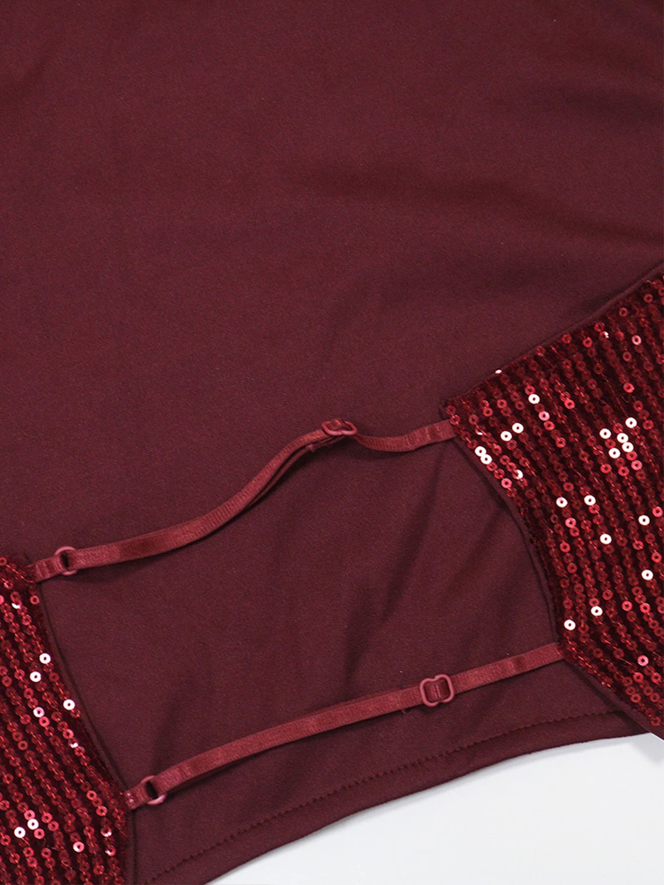 Zinnia Sequin Backless Bodycon Skirt Set Two-piece