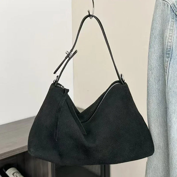 Blaire Matte Leather Boston Bag