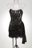 Camille Strapless Lace-Up Mini Dress