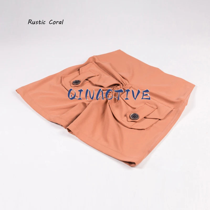 Mira Pocket Scrunch High-Waist Yoga Shorts One-piece