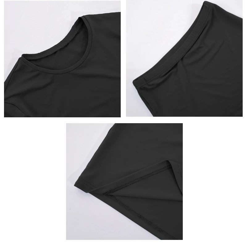 Natalia Long-Sleeve Crop Top and Midi Skirt Set