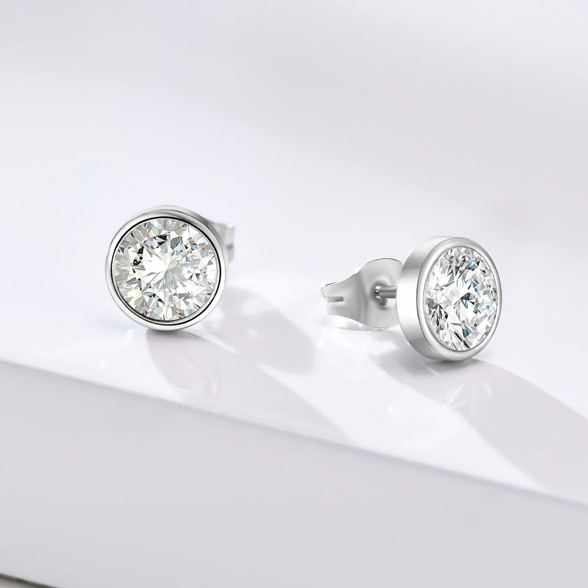 Sienna Stainless-Steel Zircon Earring Collection