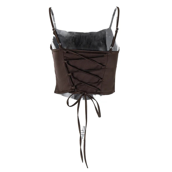 Aria Sculpted Corset Crop Top One-piece