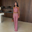 Odette Pleated Bikini Three-piece