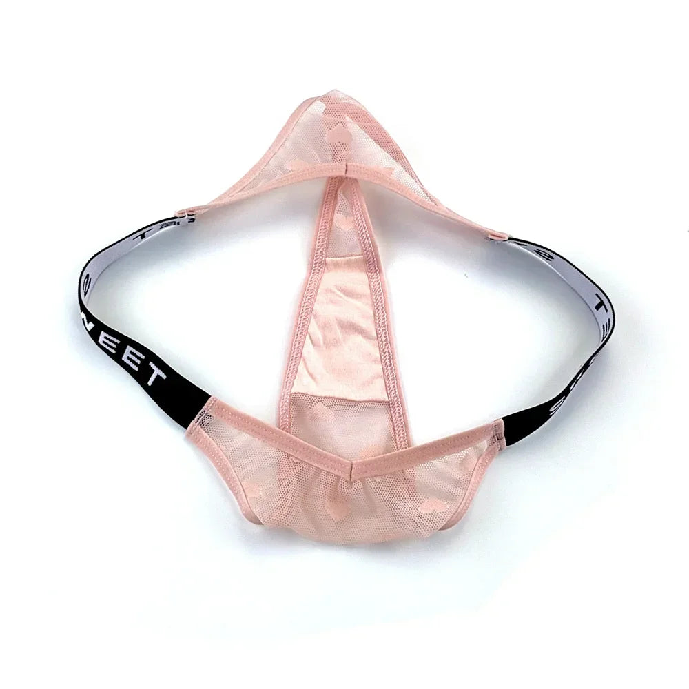 Amara Letter-Waist Mesh Thong Pack Lingerie 3-piece
