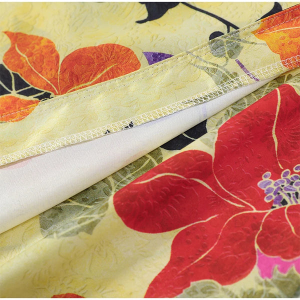 Romy Floral Satin Maxi Skirt One-piece