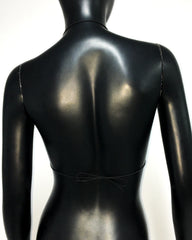 Sienna Crystal Drape Halter Top One-piece