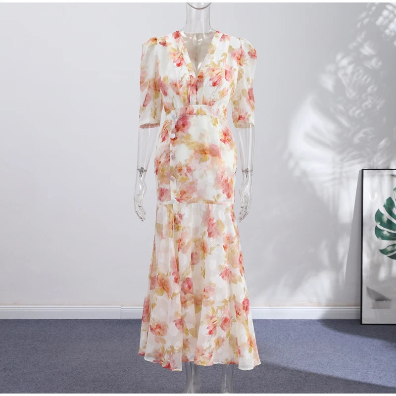 Honora Bodycon Long-Sleeve Maxi Dress