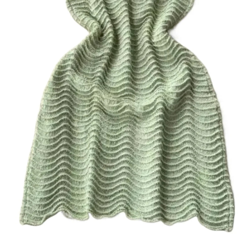 Jade Textured Sheer Halter Mini Dress Secondary image