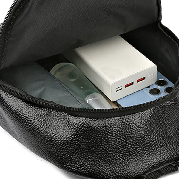 Radoslava Textured Multi-Pocket Mini Backpack