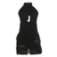 Noire Amour Sheer Halter Mini Dress