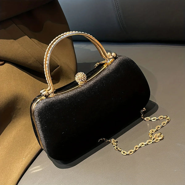 Alzbeta Sparkling Top-Handle Evening Clutch
