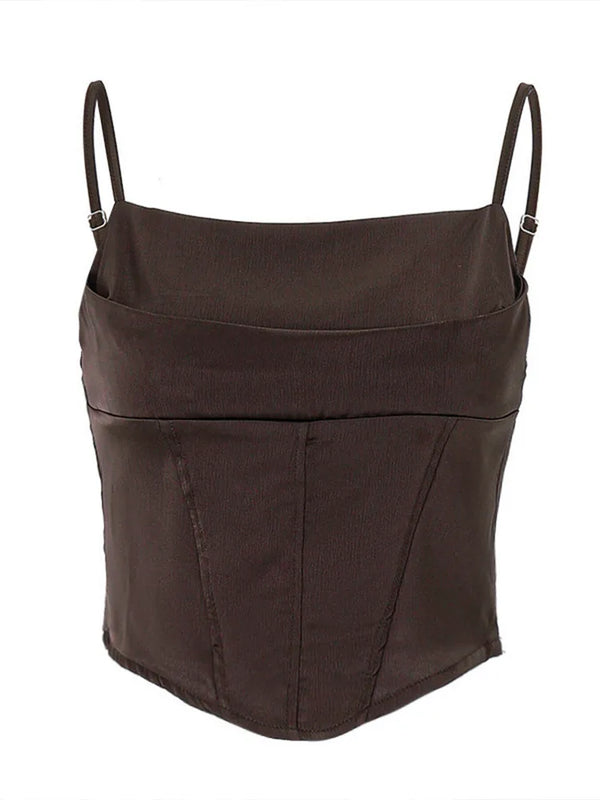 Aria Sculpted Corset Crop Top One-piece
