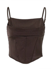 Aria Sculpted Corset Crop Top One-piece