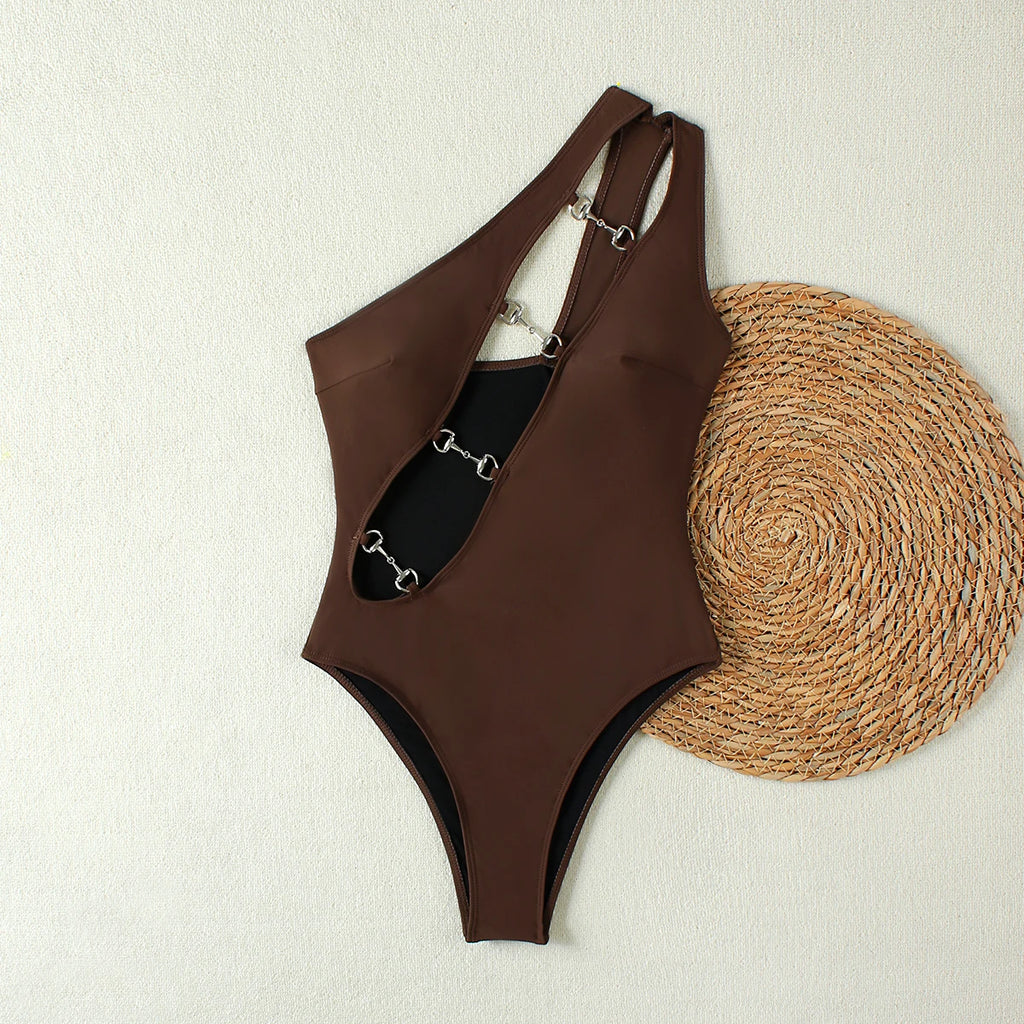 Luna Mesh Panel Bikini Three-piece
