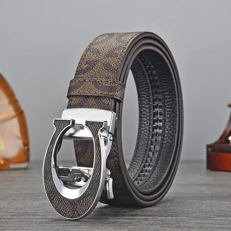 Orion Genuine Leather Automatic-Buckle Belt