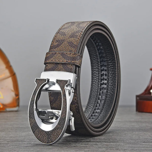 Orion Genuine Leather Automatic-Buckle Belt