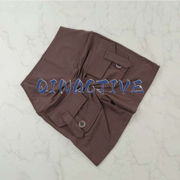 Mira Pocket Scrunch High-Waist Yoga Shorts One-piece