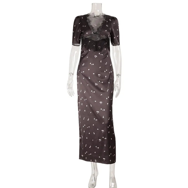 Francesca Bodycon Lace Maxi Dress