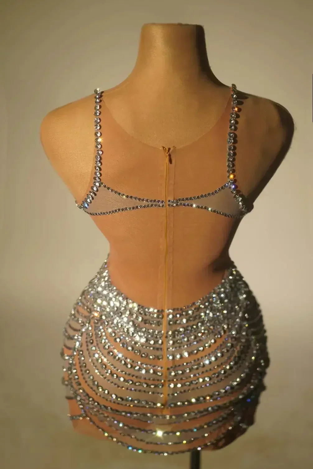Melisande Rhinestone Stage Performance Dress Secondary image
