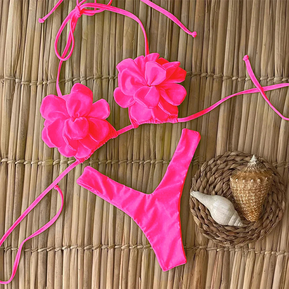 Valencia Retro Dress Bikini Three-piece