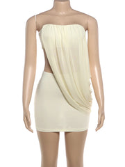 Celeste Drape Cutout Mini Dress