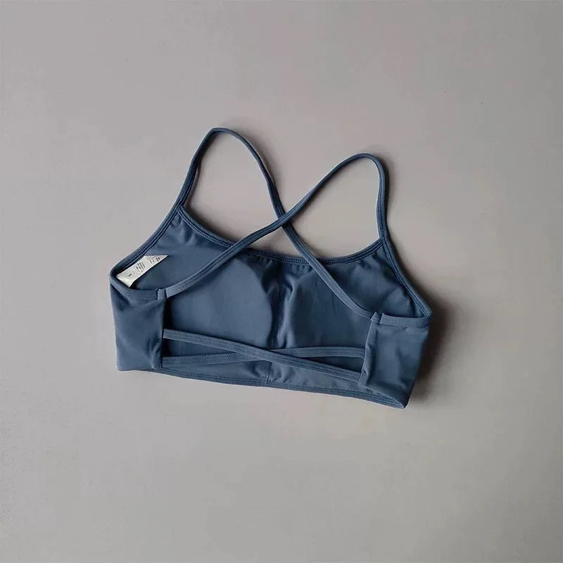 Vera Cross-Back Quick-Dry Sports Bra Top One-piece