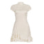 PixieKiki Chinese Style Jacquard Asymmetric Ruffle Mini Dress Elegant Vintage Cheongsam Summer Dresses for Woman P56-GD14