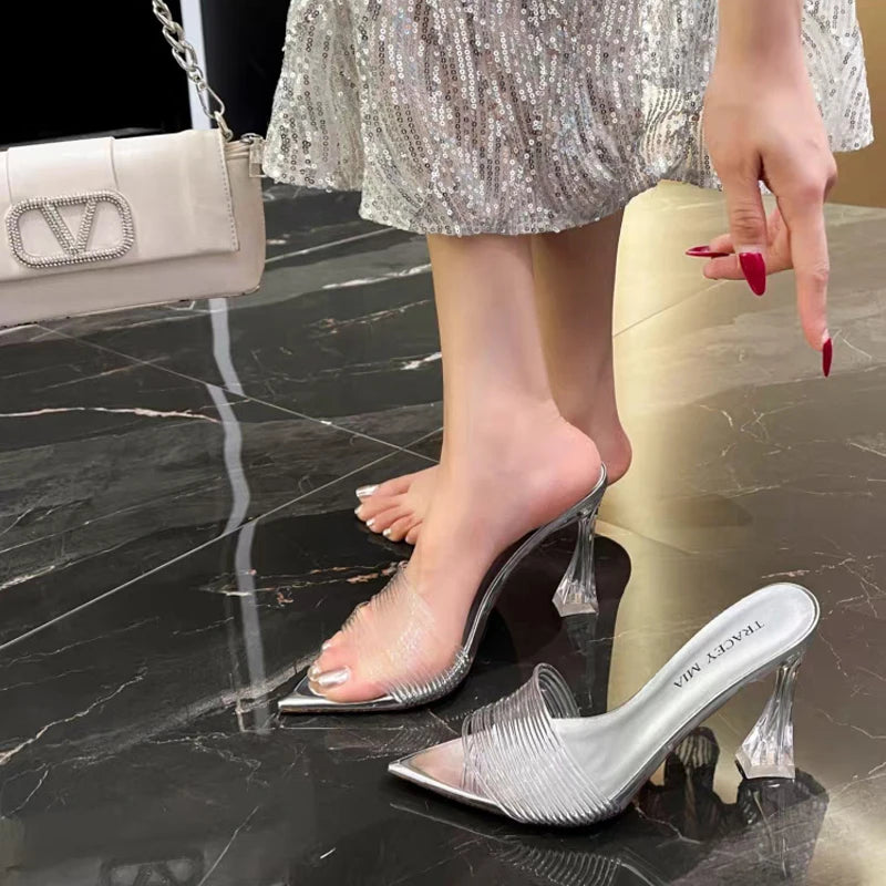 Mila Pointed-Toe Stiletto Sandals