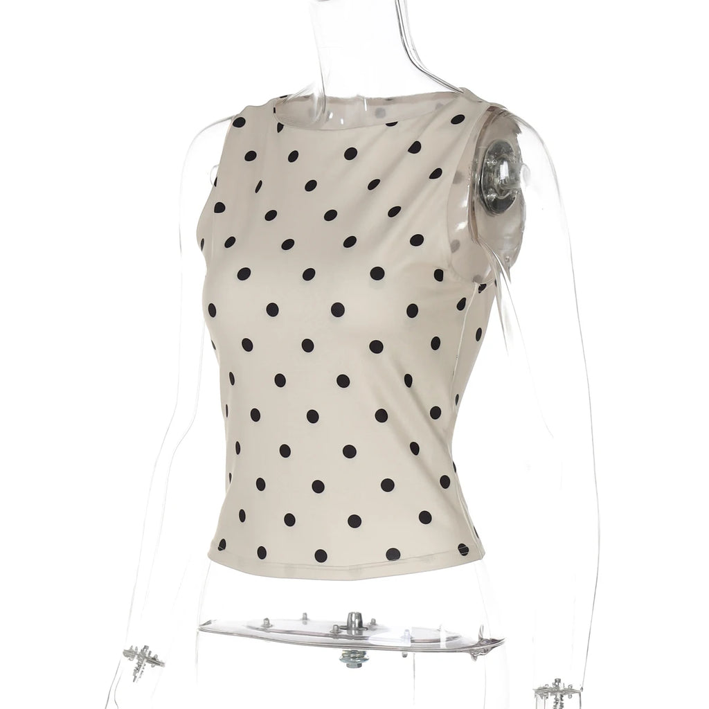 Sofia Dot Muse Sleeveless Top One-piece