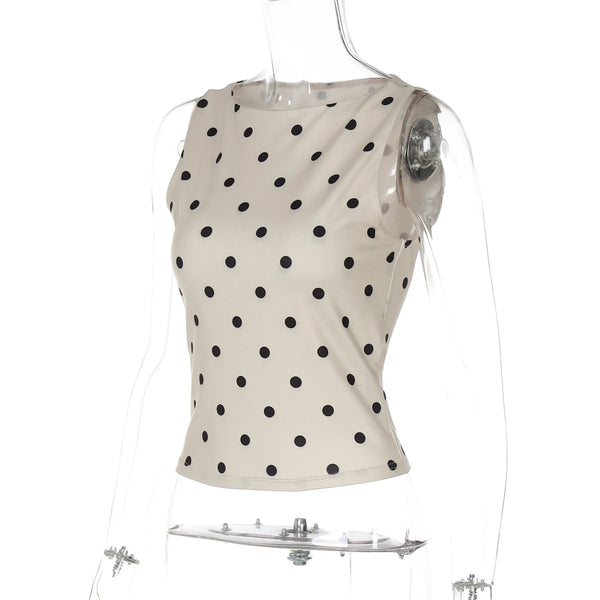 Sofia Dot Muse Sleeveless Top One-piece