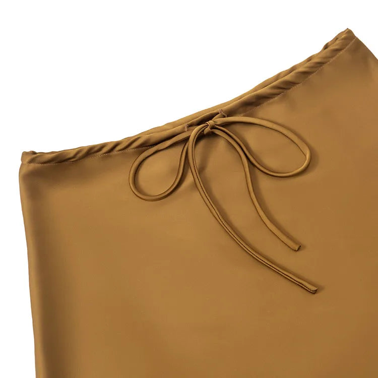 Esme A-Line Satin Mini Skirt One-piece