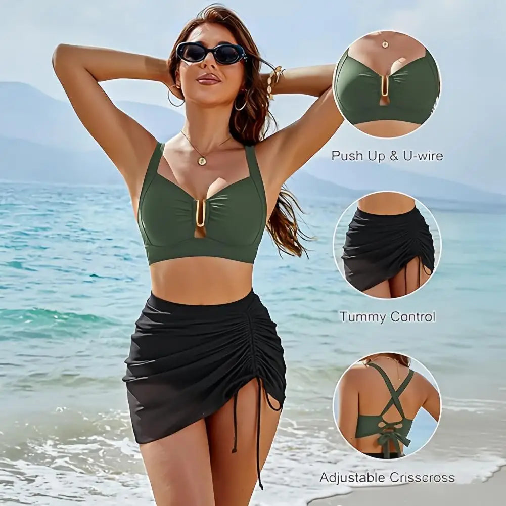 Elowen U-Wire Drawstring Bikini Two-piece Secondary image