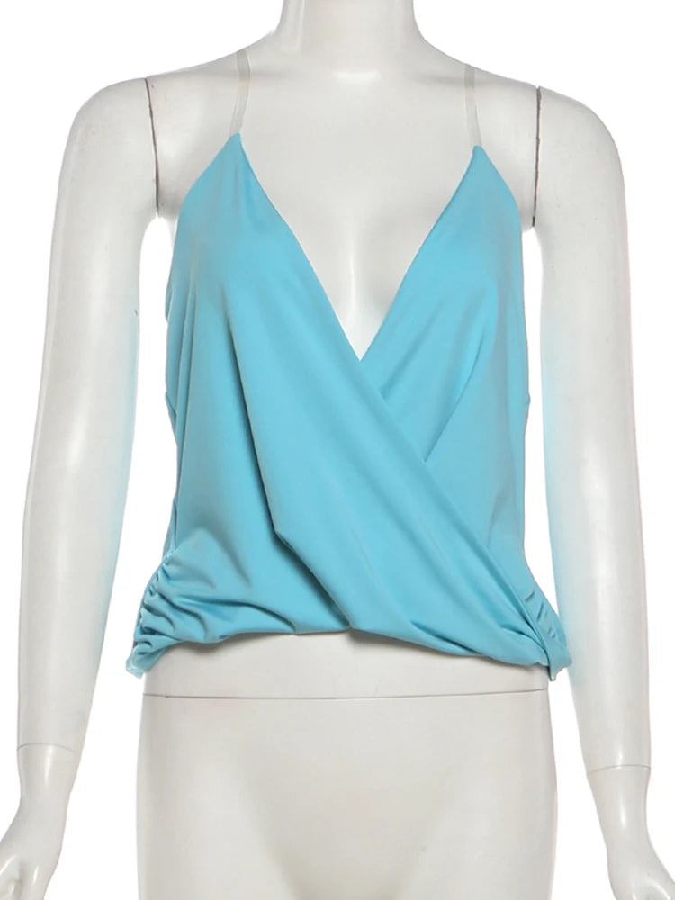 Yasmin Ruched Sleeveless Top One-piece