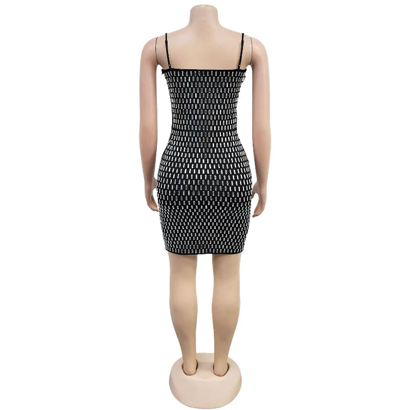 Lumi Rhinestone Camisole Mini Dress